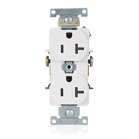 Leviton Duplex Receptacle/Oultet, 20 Amp 5342-W