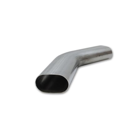 Vibrant 3 in. 45 degree Oval Mandrel Bend Tubing Stainless Steel 13189
