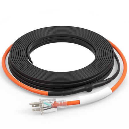 Vevor Self-Regulating Pipe Heating Cable 40FT 5W/FT Heat Tape with Thermostat 5MLTV1-40