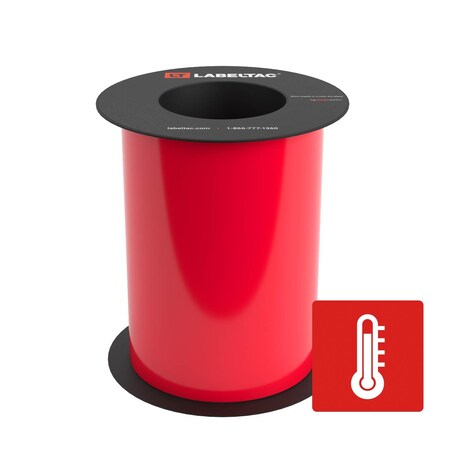 Labeltac High Temperature Supply 7in x 75ft LT9, Red LT704HT-C