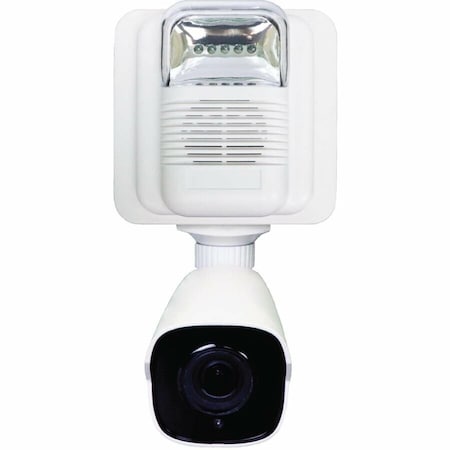 Speco Technologies Indoor Digital Deterrent Box with built-in strobe, 4MP IP Bullet with Advanced AI DD1