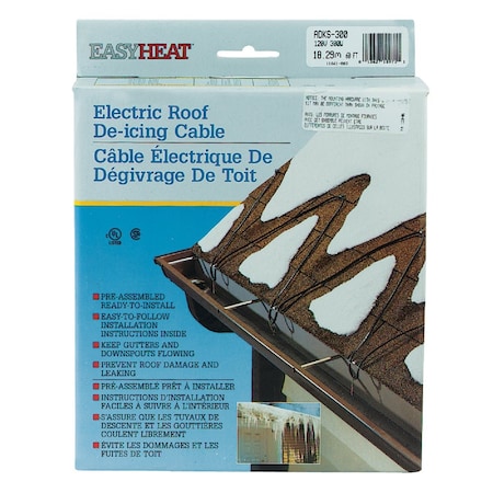 Easy Heat 60 Ft. 120V 5W De-Icing Roof Cable ADKS300