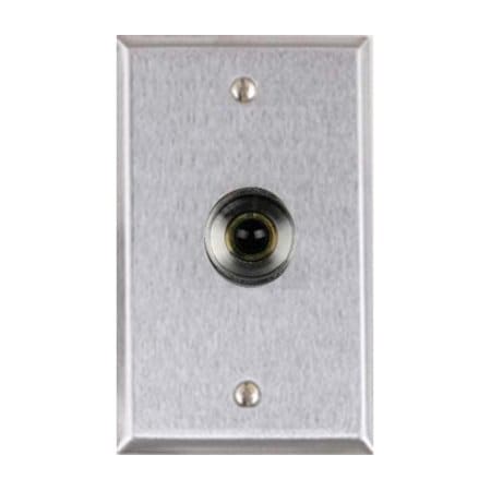 Alarm Controls RP26A Single Gang Normally Closed Black Push Button Satin Stainless Steel RP26A