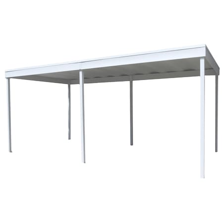 Arrow 10 x 20 x 8 ft Cool Grey Freestanding Carport/Patio Cover CP1020