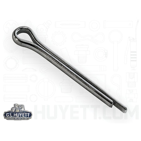 Huyett Cotter Pin, 300 Stainless Steel, 0.156 in Dia x 1.500 in Effective Length CPS-156-1500