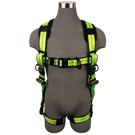 Safewaze PRO Plus Full Body Harness 1D, QC Chest, FD, QC Legs 2X FS-FLEX280-FD-2X