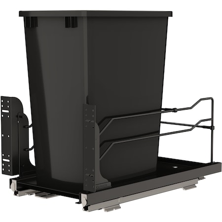 Revashelf Waste Pullout 35QT Single Soft-close Black 53WC-1535SCDM-118