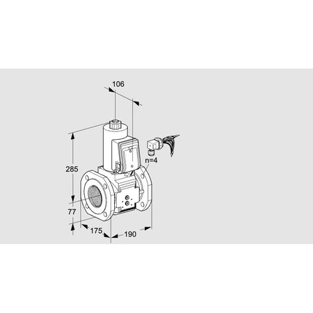 Honeywell Kromschroder Gas Solenoid Valve - NC, 500 mbar, IP65, EN 161 Class A KS88203141