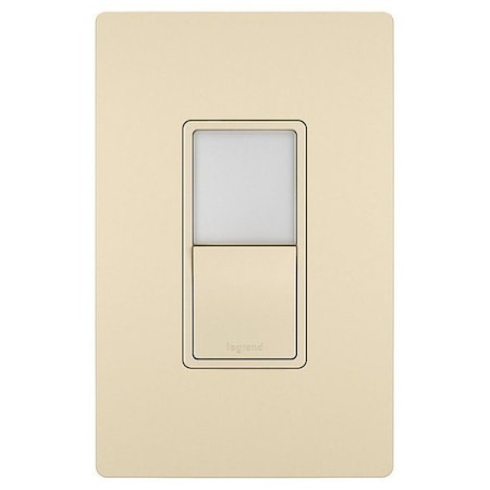 Legrand Wall Switch, Rocker, 15 A, Ivory NTL873ICC6