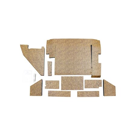 K&M Mfg Qwik Fit Lower Cab Kit for International Harvester 88 Series Original Western Brown Vinyl 4265