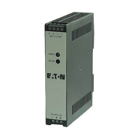 Eaton DC Power Supply, 100 to 240V AC, 12 V DC, 120 W, 10 A, DIN Rail PSG120E12SPC