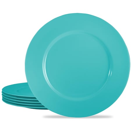 Reston Lloyd 72702 6pc Melamine Salad Plate Set  Turquoise 72702R Set