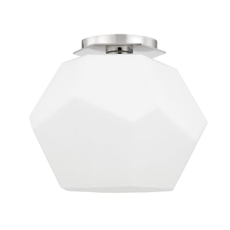 Hudson Valley Lighting Pembrooke & Ives X Tring 1 Light Flush Mount 10 In. Polished Nickel PI1894501-PN