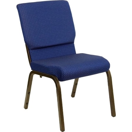 Flash Furniture Fabric Church Chair, Blue XU-CH-60096-NVY-DOT-GG