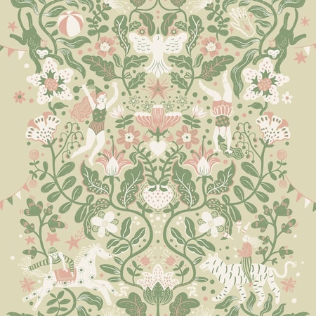 York Wallcoverings Cirkus Light Green Wallpaper MB29026