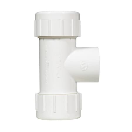 Kbi CPT1500T Threaded PVC Compression Tee Gray 1.5 in. 46761