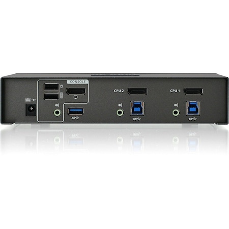 Iogear 2-Port DisplayPort KVMP with USB3.0 Hub TAA Compliant GCS1902