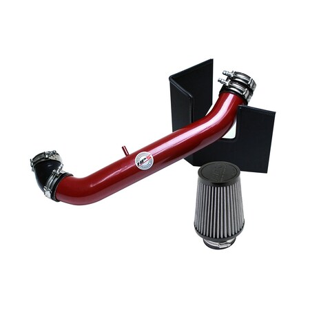 Hps Performance Air Intake Kit with Heat Shield, Red, 827-537R