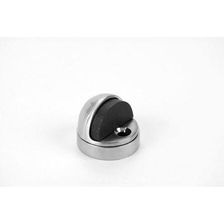 Heat Wave 1445-626 Brushed Chrome Low Dome Door Stop with Riser - Brushed Chrome HE2950615