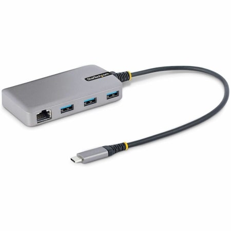 Startech.Com 3-Port USB-C Hub with Ethernet - 3x USB-A - Gigabit Ethernet RJ45 - USB 3.0 5Gbps - 5G3AGBB-USB-C-HUB