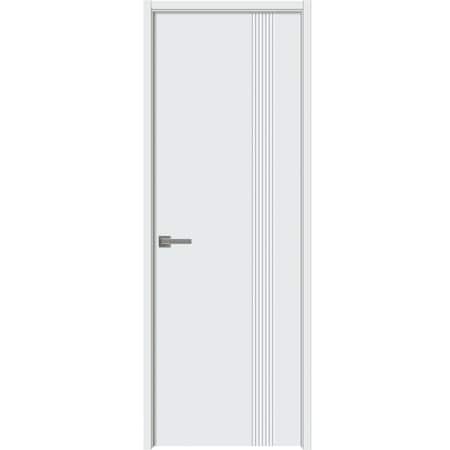 Sartodoors Interior Solid French Door 24 x 80 inches, BASIC 0111 Arctic White, Single Regular Panel Frame Han BASIC0111ID-MAW-24