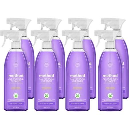 Method All Purpose Cleaner, 28 fl oz, French Lavender, 8 PK 00005