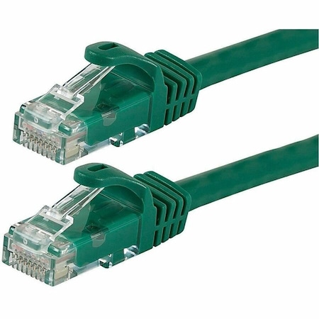 Monoprice Flexboot Cat6 24AWG Cable, 14 ft.Green 11256