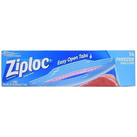 Ziploc 00 Freezer Bag, 1 gal Capacity 389
