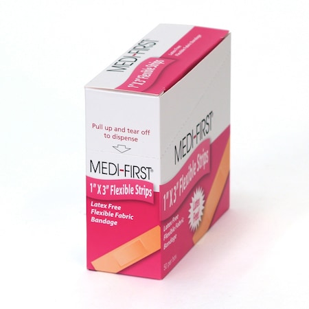 Medique Light Weight Adhesive Bandages, 1x3", PK50 62550