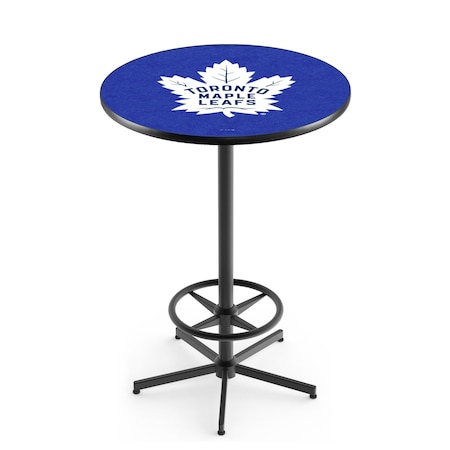 Holland Bar Stool Co 42" Black Toronto Maple Leafs Pub Table L216B4236TorMpl