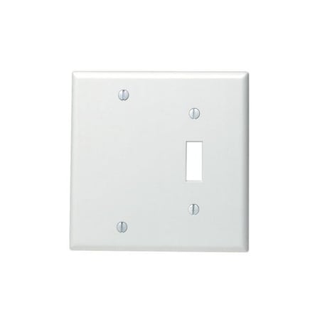 Leviton Wall Plate, Combination, Stainless Steel 84006-40