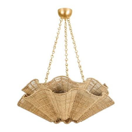 Hudson Valley Lighting Hayworth 6 Light Chandelier 30.25 In. Vintage Gold Leaf 6206-VGL