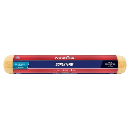 Wooster R239 18 in. Super Fab 0.37 in. Nap Roller Cover 71497120212