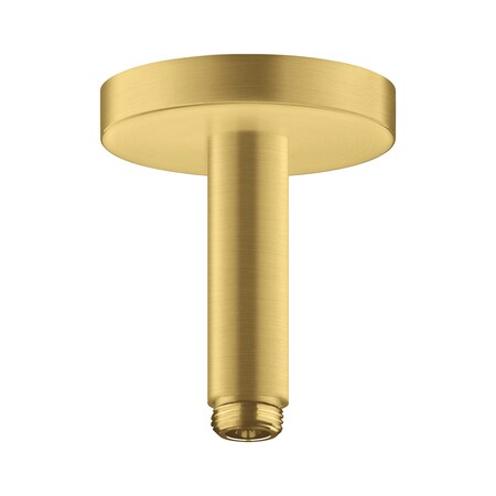 Axor ShowerSolutions Extension Pipe for Ceiling Mount, 4" in Brushed Gold Optic 26432251