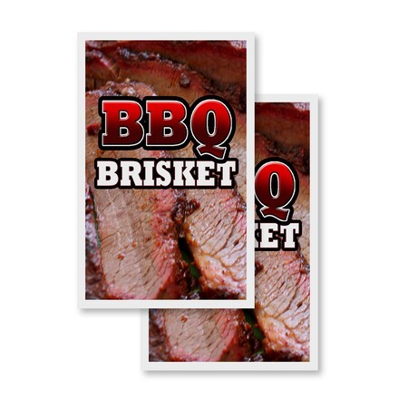 Signmission Bbq Brisket, Vinyl Decals Only 24 Inch x 36 Inch, Vinyl Decal, 2PK DSB-2436-2PACK-Bbq Brisket
