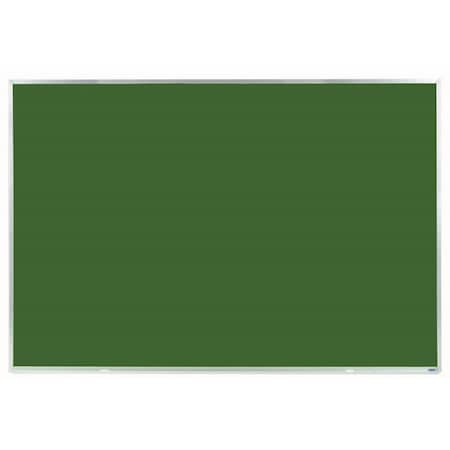 Aarco Porcelain on Steel Chalkboard Sating Anodize Aluminum Frame 48"x72" Green DS4872G