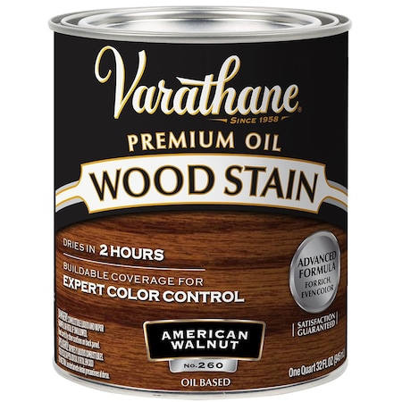 Rust-Oleum 1 Qt American Walnut Varathane Oil-Based Interior Wood Stain 211727H