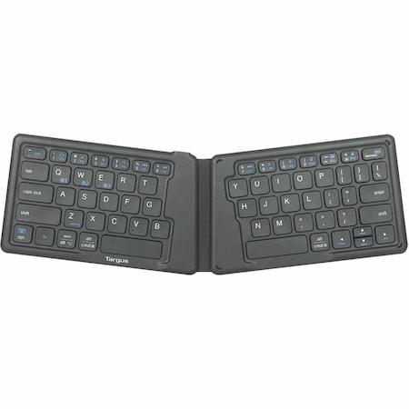 Targus AKF003US - Foldable Ergonomic Keyboard w/Antimicrobial DefenseGuard (Black) AKF003US
