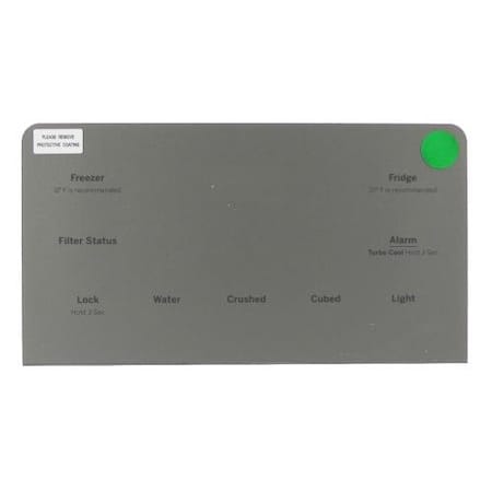 Ge CONTROL DISPLAY ASM STAINLESS WR55X35785