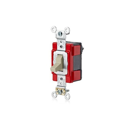 Leviton Wall Switch, 1 hp, Toggle, 20 A, Ivory M1221-I