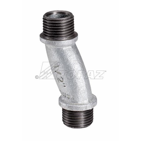 Topaz Rigid Offset Nipple, Malleable Iron, 2-1/2" 117MHDG