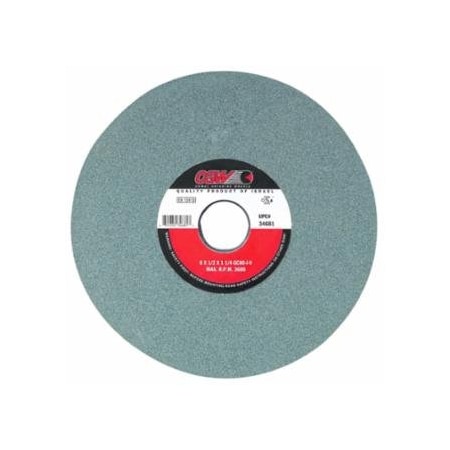 Cgw Abrasives Green Silicon Carbide Surface Grinding Wheels, T5, 8 X 3/4, 1 1/4 in Arbor, 60, I, 10PK 421-34692