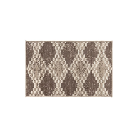 World Rug Gallery Southwestern Geometric Area Rug 2 ft x 3 ft Beige WR92BEIGE2X3