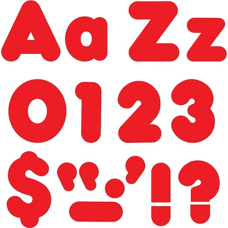 Trend Enterprises Letters, Upper/Lowercase Combo, Red, PK182 T79902