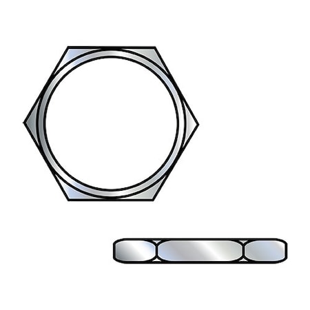 Zoro Select 1-27X187X1 1/4 Hex Mounting Panel Nut D.C. Zinc Alloy, 200Pk 1002718720NP