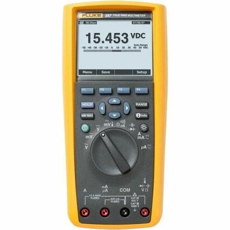 Fluke Digital Multimeter, 1,000 V Max DC, 0 V Max AC, TRMS, 50,000 Instrument Counts FLUKE-287