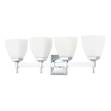 Hudson Valley Lighting Kent 4 Light Bath And Vanity 25 In. Polished Chrome 654-PC