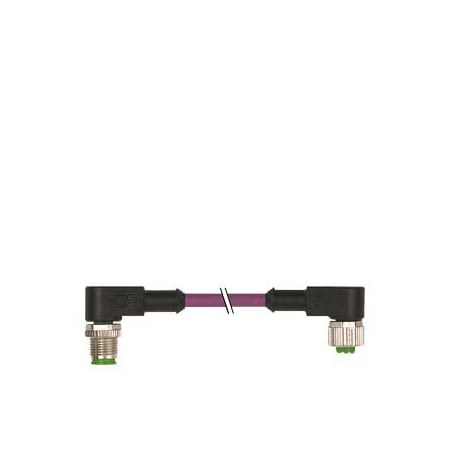 Siemens Bus cable for PROFIBUS assembled on both ends 2 x M12 angled 2-core 3RK1902-1NC10