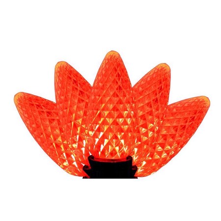 Holiday Bright Lights LED PS C9 Orange 25 ct Christmas Light Bulbs 04-02015A