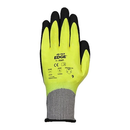 Ansell Knit Gloves, Cut Level A7 , Nitrile , Rough , XS 1 PR 48-969